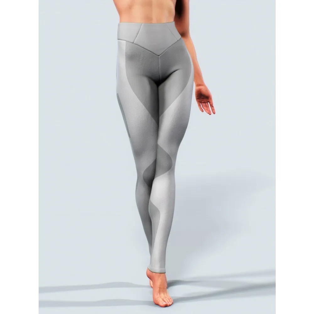 Leggings de escultura corporal de virilha aberta cinza mulheres activewear moldar calças de yoga vestuário de fitness calças de treino atlético pano de ginástica