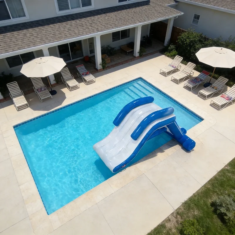 

Commercial Inflatable Water Park Floating Adult Sport Game Inflatable Mini Slide for Pool Summer Water Slide