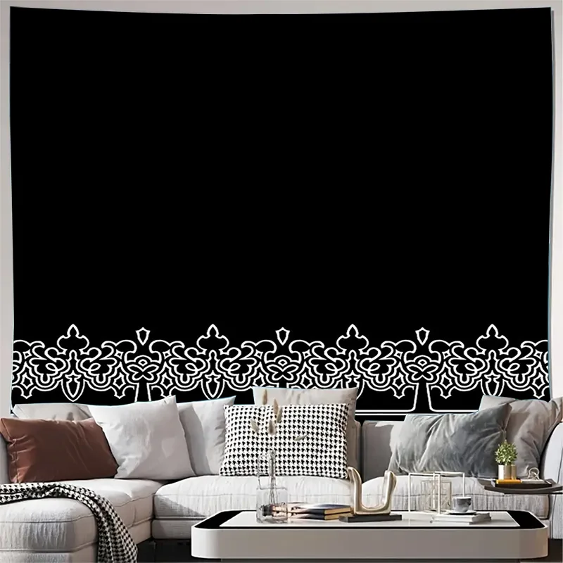 Boho Tapestry Wall Hanging Moroccan Trellis Pattern Decor Aesthetic Room Divider Tribal Art Dorm Backdrop Home Textile Vintage S
