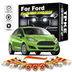 TPKE 11Pcs LED Bulbs Interior Map Light Kit For Ford Fiesta MK7 2008 2009 2010 2011 2012 2013 2014 2015 2016 License Plate Lamp