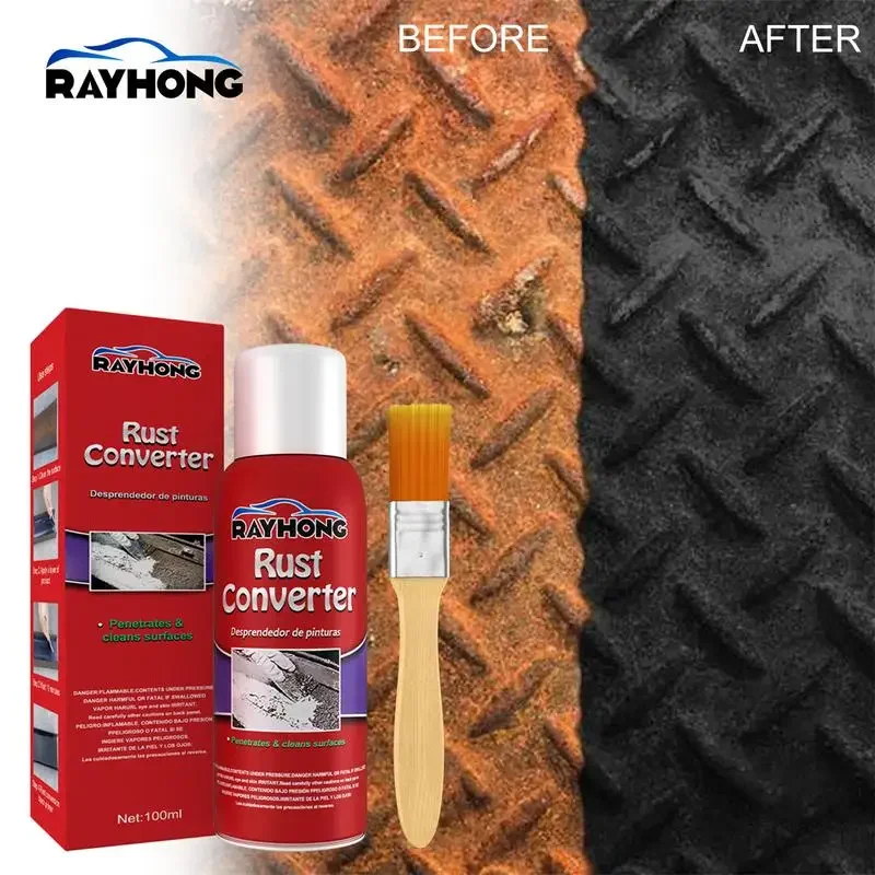 Car Anti-Rust Chassis Rust Converter Water Based Primer Metal Surface Remover Weather Proof Long Lasting Duster