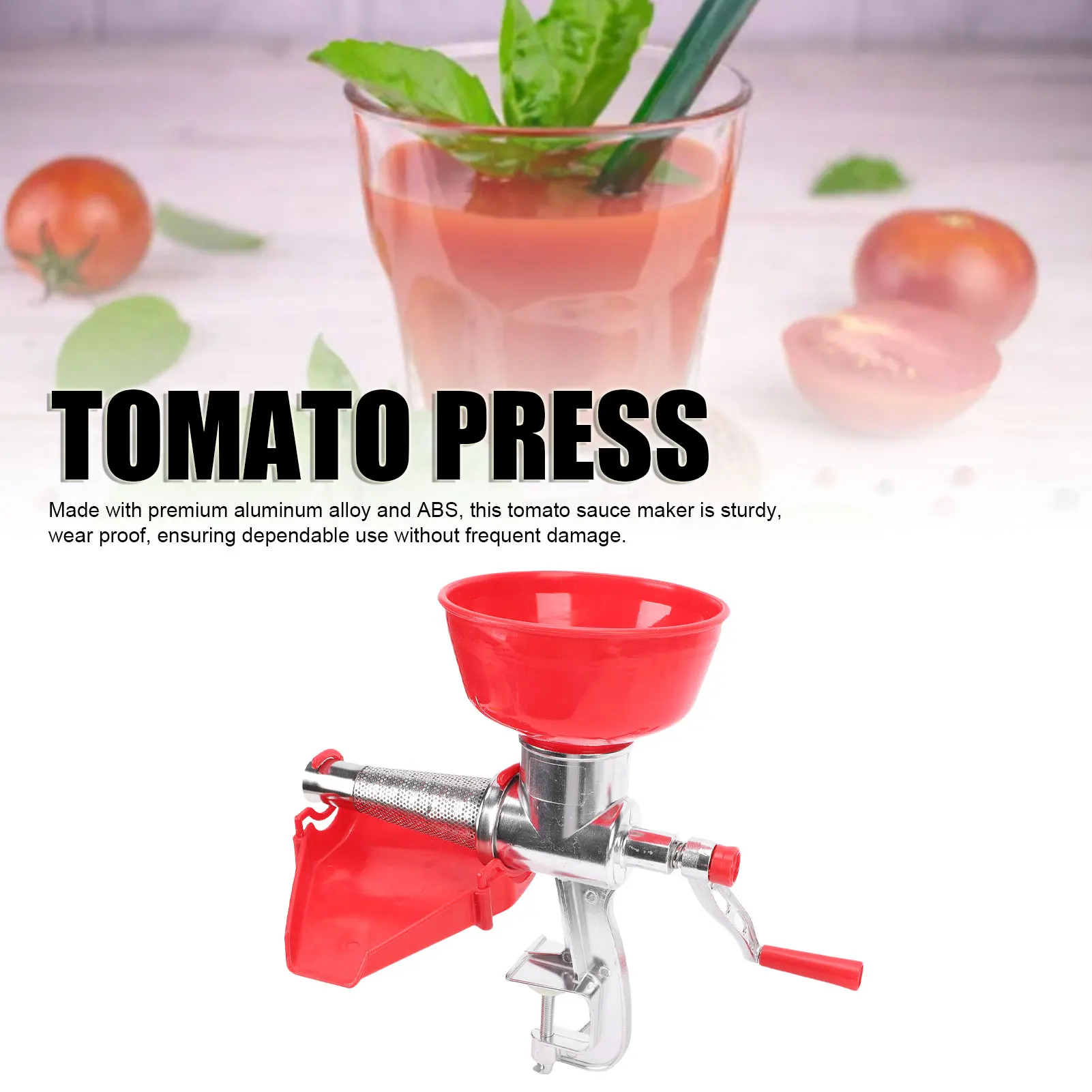 

Ручное сито для томатов, многофункциональная машина для приготовления томатного соуса из алюминиевого сплава, пищевая мельница для овощей, имбиря, фруктов, соуса