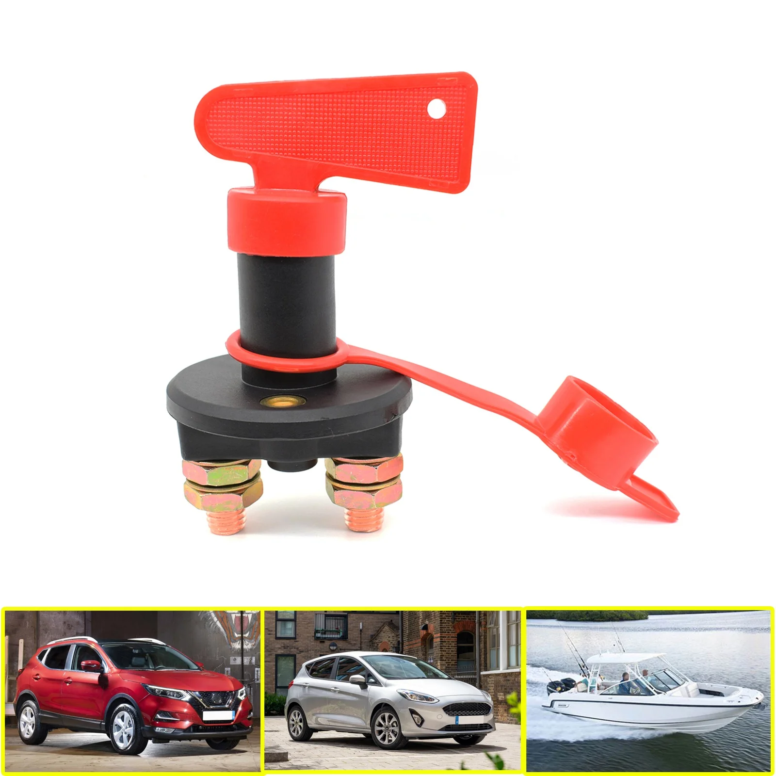 Batterij Disconnect Switch, Isolator Cut Off Power Doden Master Batterij Schakelaar Voor Marine Auto Boot Rv Atv Voertuigen