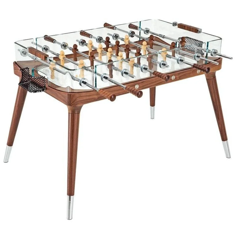 Model Crystal Glass Soccer Table Indoor Children's Parent-child Game Table Standard Adult Eight Pole