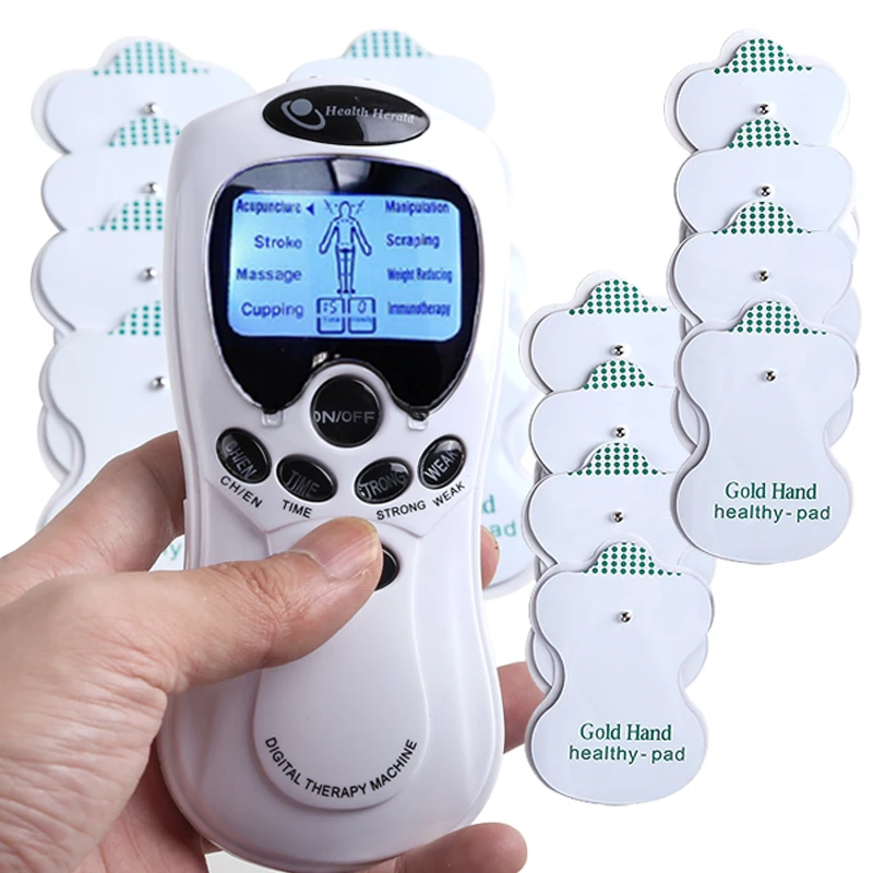 8 modos ems terapia muscular elétrica dezenas acupuntura terapia elétrica massageador máquina abdominal próstata corpo massageador