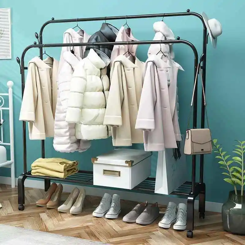 

Home Use Floor Standing Small Clothes Drng Ra Simple Design Bedroom Indoor Iron Storage Organizer Clothesline Holder
