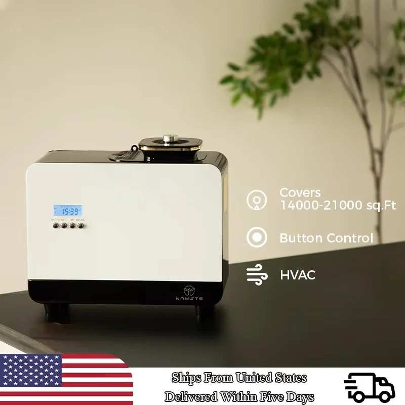 30000 Fuß Namaste Aroma-Diffusor, Parfüm, Heimduft, 800 ml Fassungsvermögen, ätherisches Öl, Luftreiniger, Metallgehäuse, 14 W Leistung HVAC