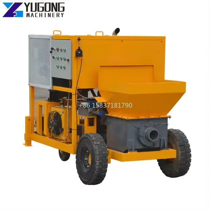 Mesin Pompa Beton Mini Bermesin Diesel untuk Konstruksi Bangunan, Mesin Pompa Beton Pengaduk yang Banyak Digunakan untuk Malaysia