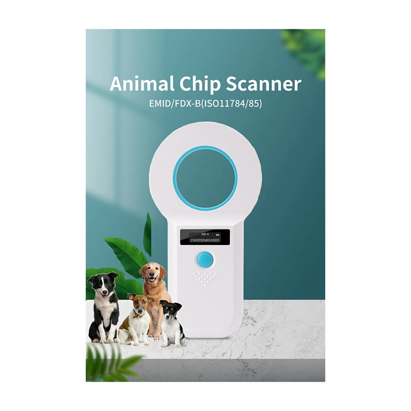 134.2Khz Dog Cat Reader For Animal Ear Tag Glass Chip RFID Handheld Microchip Reader Scanner For Pet Animals Durable A