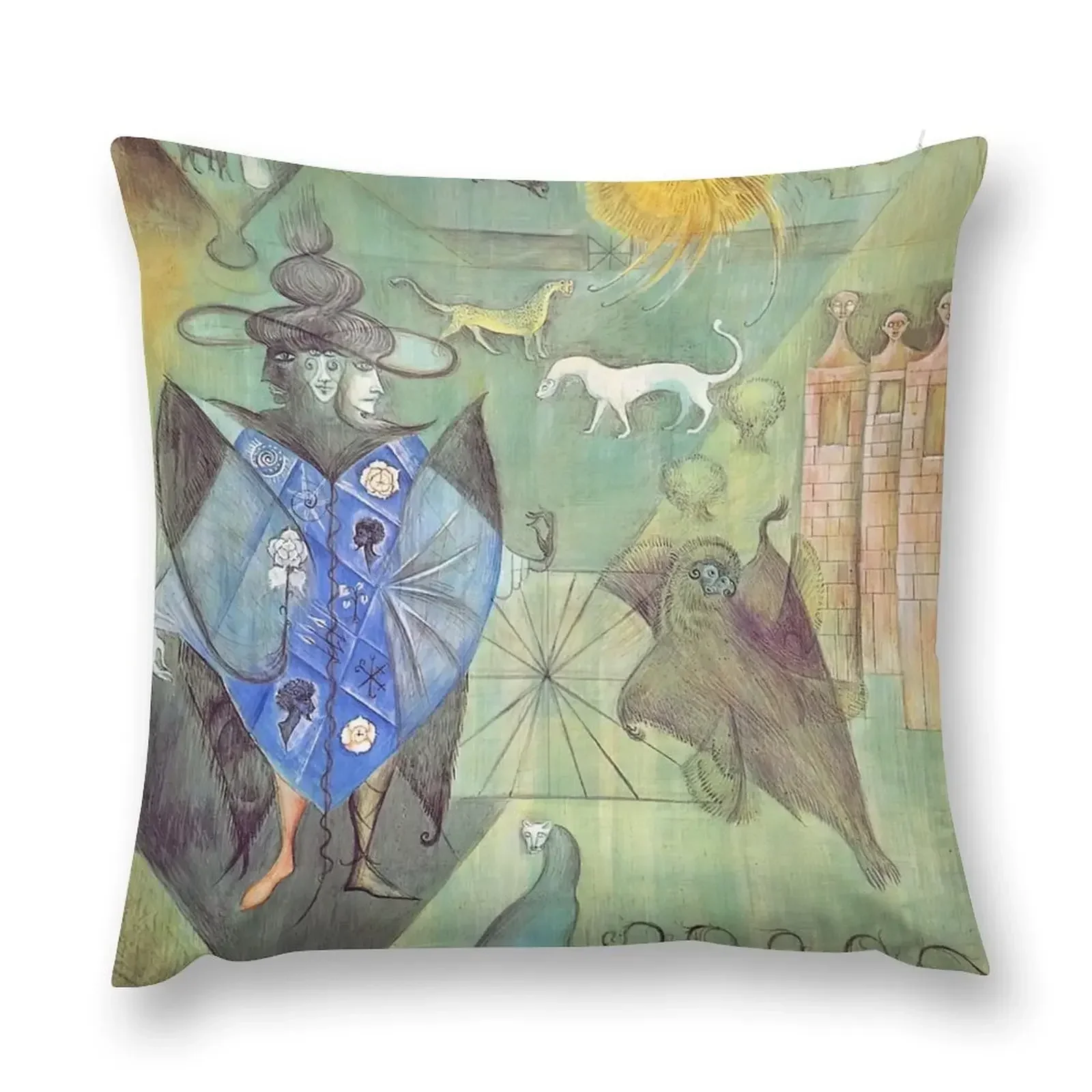 leonora carrington artwork Throw Pillow autumn pillowcase Pillowcases Cushion Covers Sofa Pillow Cases pillow