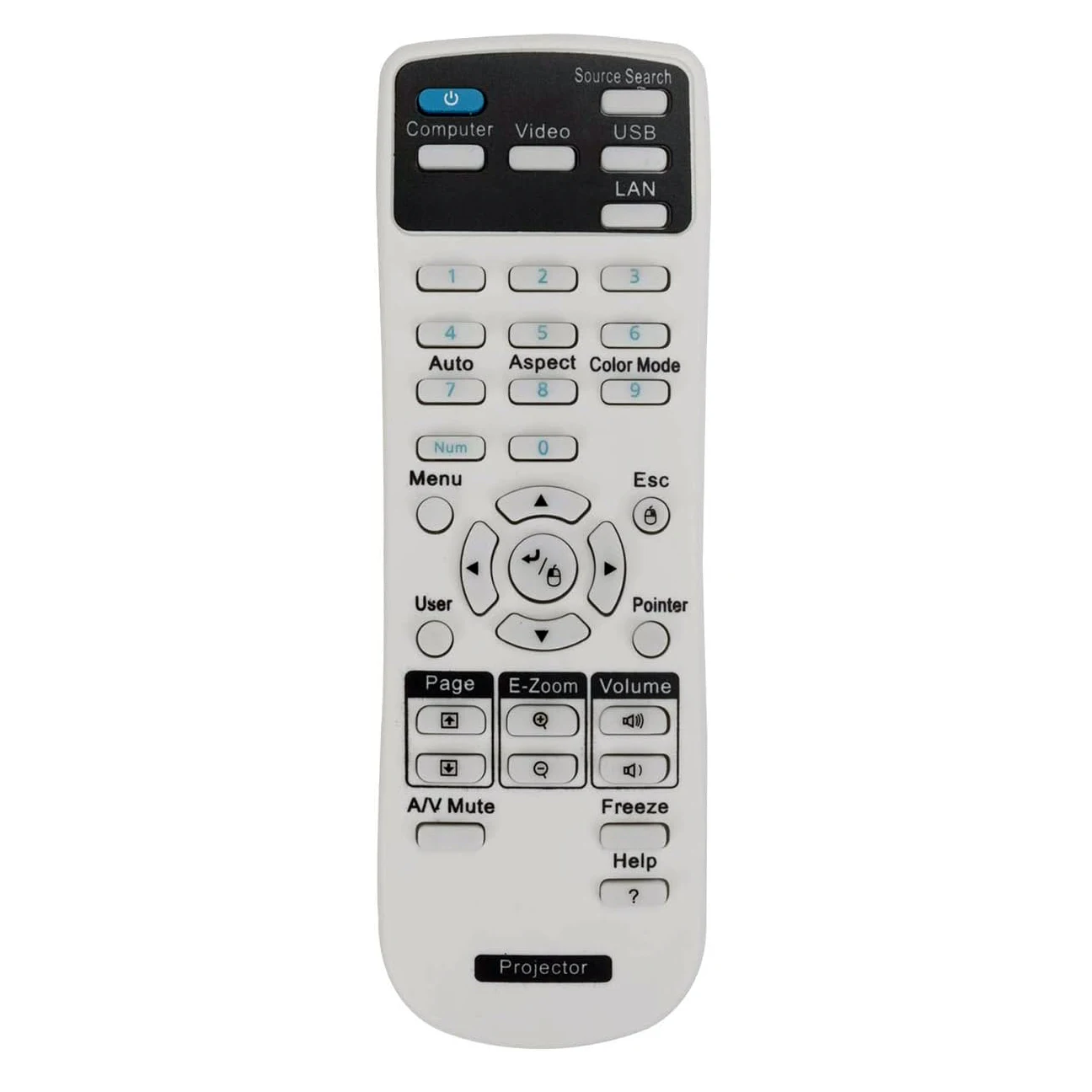 Remote control of Epson projector EH-TW5200/EHTW5200 EB-S31/EBS31 EB-108 2042 2142W EB-S27 EB-X27 EB-X27 EB-X29 EB-W29 99WH