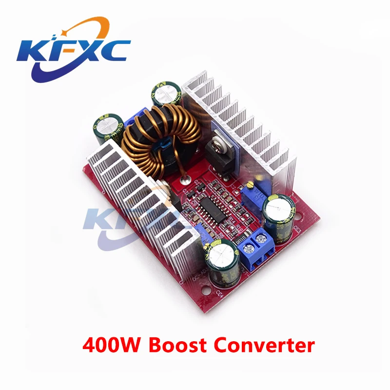 DC 400W 15A Step-up Boost Converter Constant Current Power Supply LED Driver 8.5-50V to 10-60V Voltage Charger Step Up Module