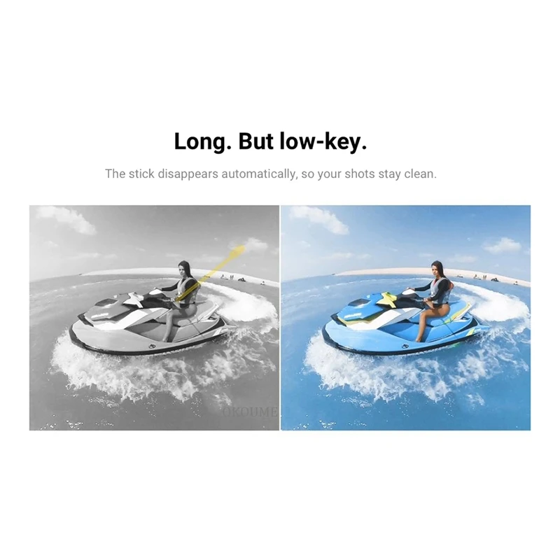 【Superdeals】 عصا سيلفي إصدار غير مرئية قابلة للتمديد من ألياف الكربون لملحقات كاميرا الحركة Insta360 ONE X2 / ONE / ONE R