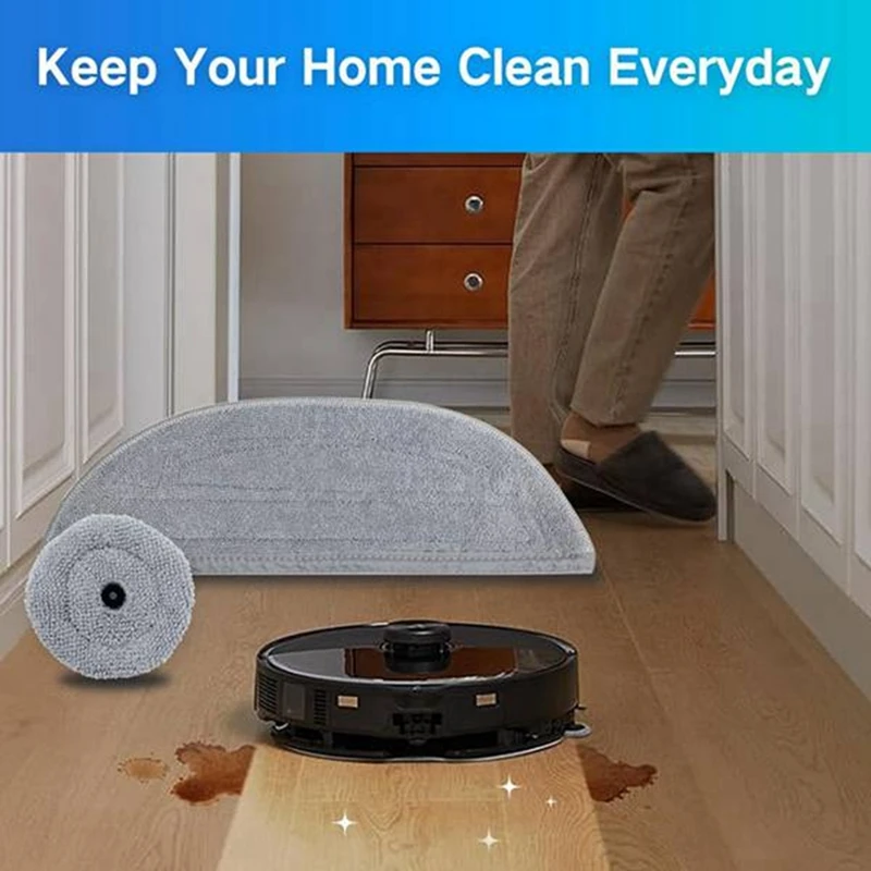 Paños de fregona para Roborock S8 Maxv Ultra G20s Robot aspirador, piezas reemplazables, cepillo de limpieza lavable, trapo