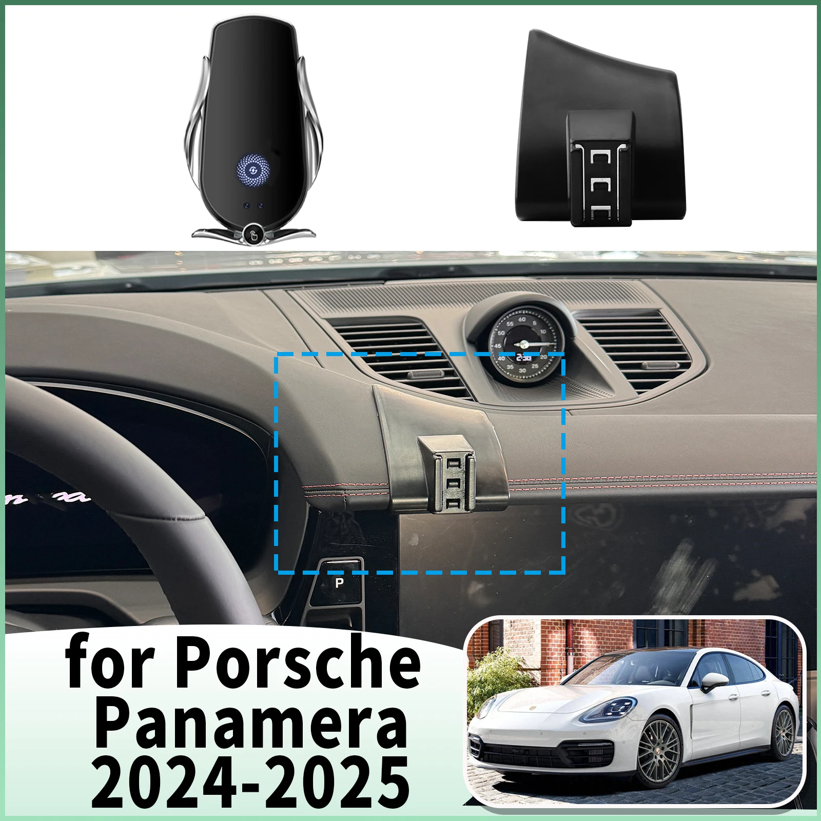 

fit for 2024 2025 Porsche Panamera Specific Dashboard Navigation Phone Holder Mount Design Car​​ accessoires