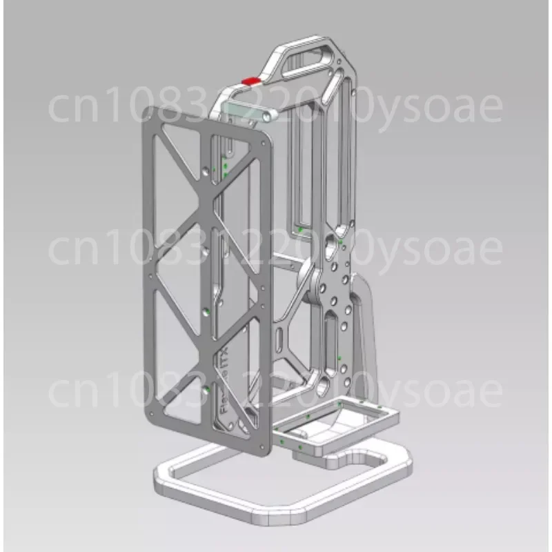 Open Frame ITX SFX Portable Vertical Mount Gaming PC Case Aluminum Mini Chassis Premium Desktop Case