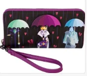 Disney Loungefly portemonnee kaarthouder portemonnee schattig Belle en het beest glas-in-lood borduurwerk rits voor tienermeisjes cadeaus
