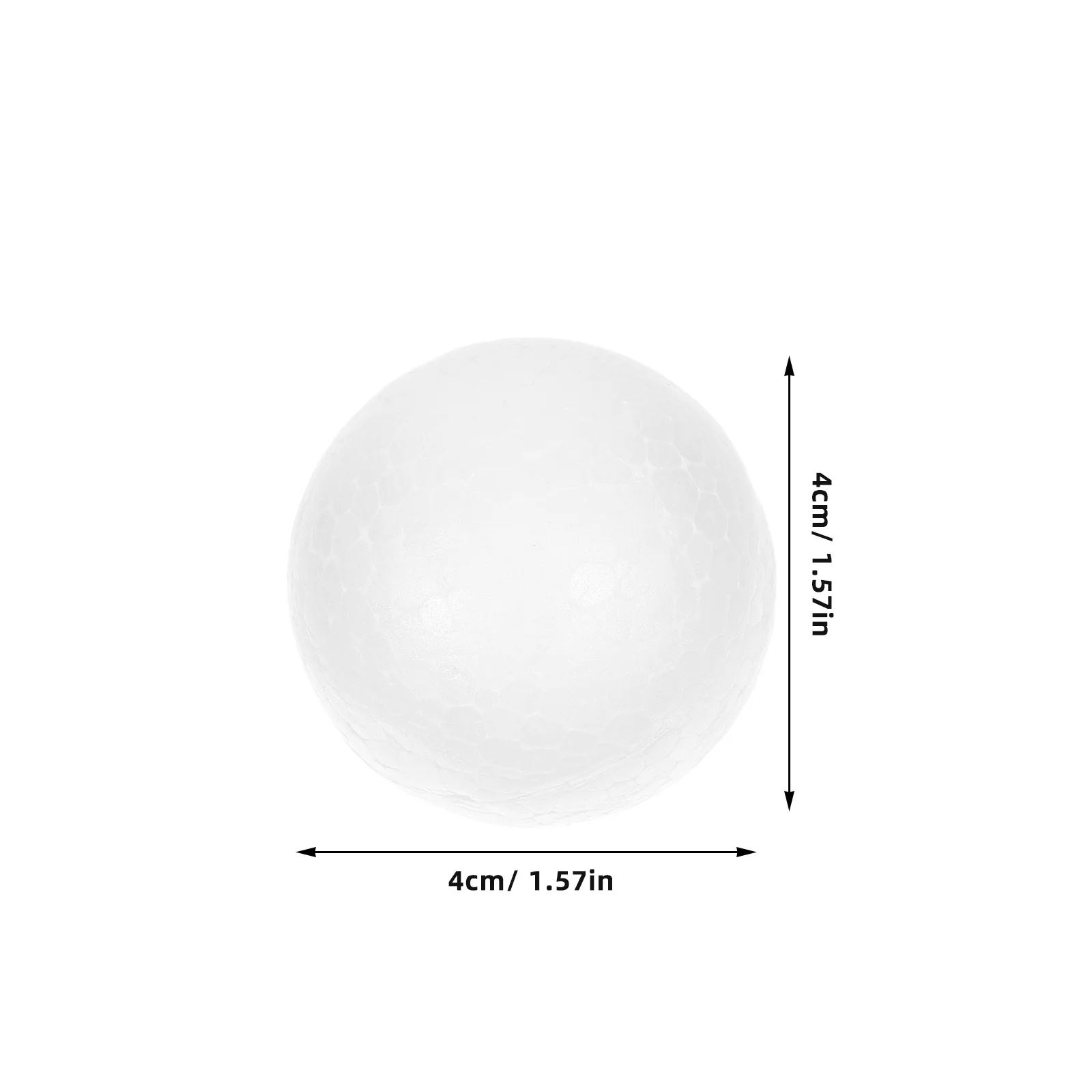 100 قطعة 4 سنتيمتر كرات البوليسترين الصلبة المجالات المستديرة DIY بها بنفسك الزينة كرات البوليسترين كرة الحرفية