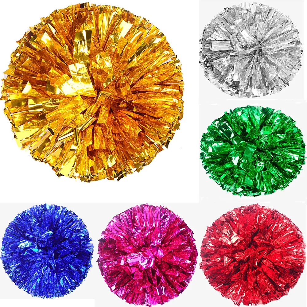 2 قطعة الكريات التشجيع بلون زائد الكريات سميكة Mutipulcolor لأداء فريق المشجع 30 سنتيمتر/11.8in زهرة مخملية