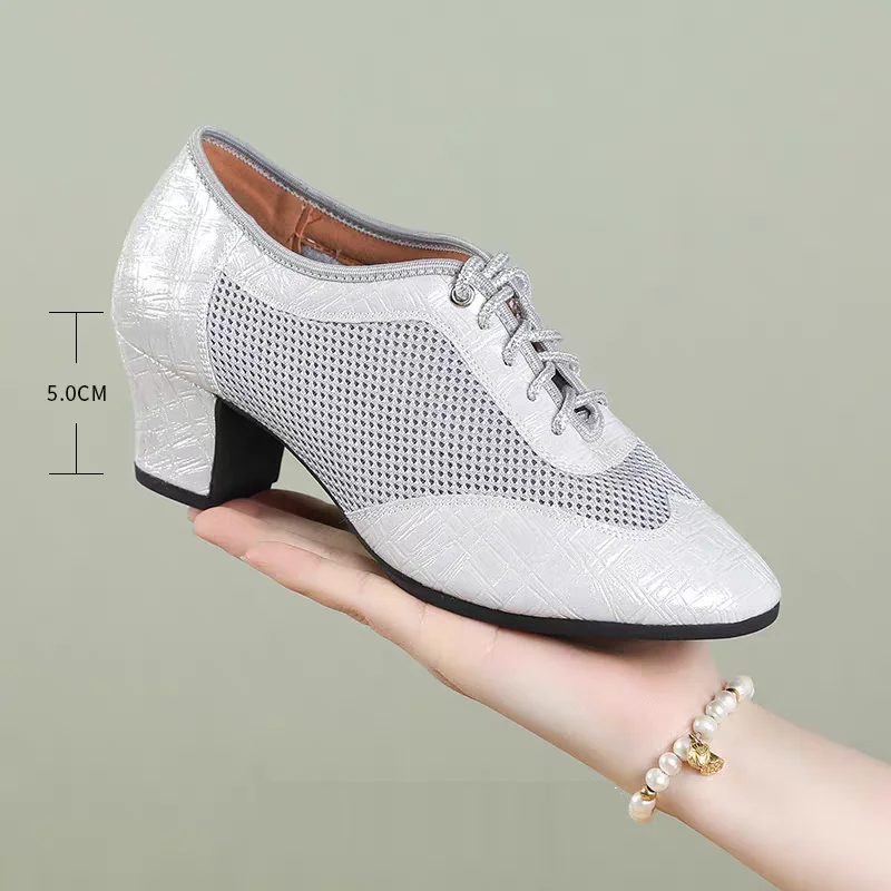 Latin Dance Shoes For Women Adult Body Training Dance Shoes With Soft Square Social Dance Shoe Woman Sneakers Modern