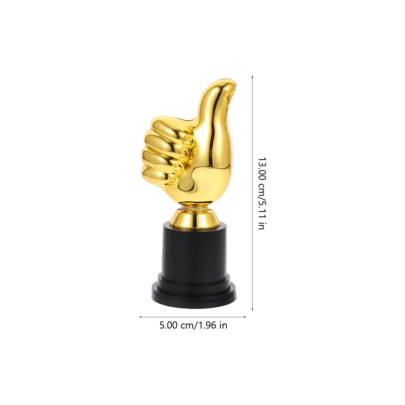 4 Pcs Plastic Trophy Children Thumb Round Tray Decorative Kids Awards Designed Game Decoration Toy Sports Contest Reward