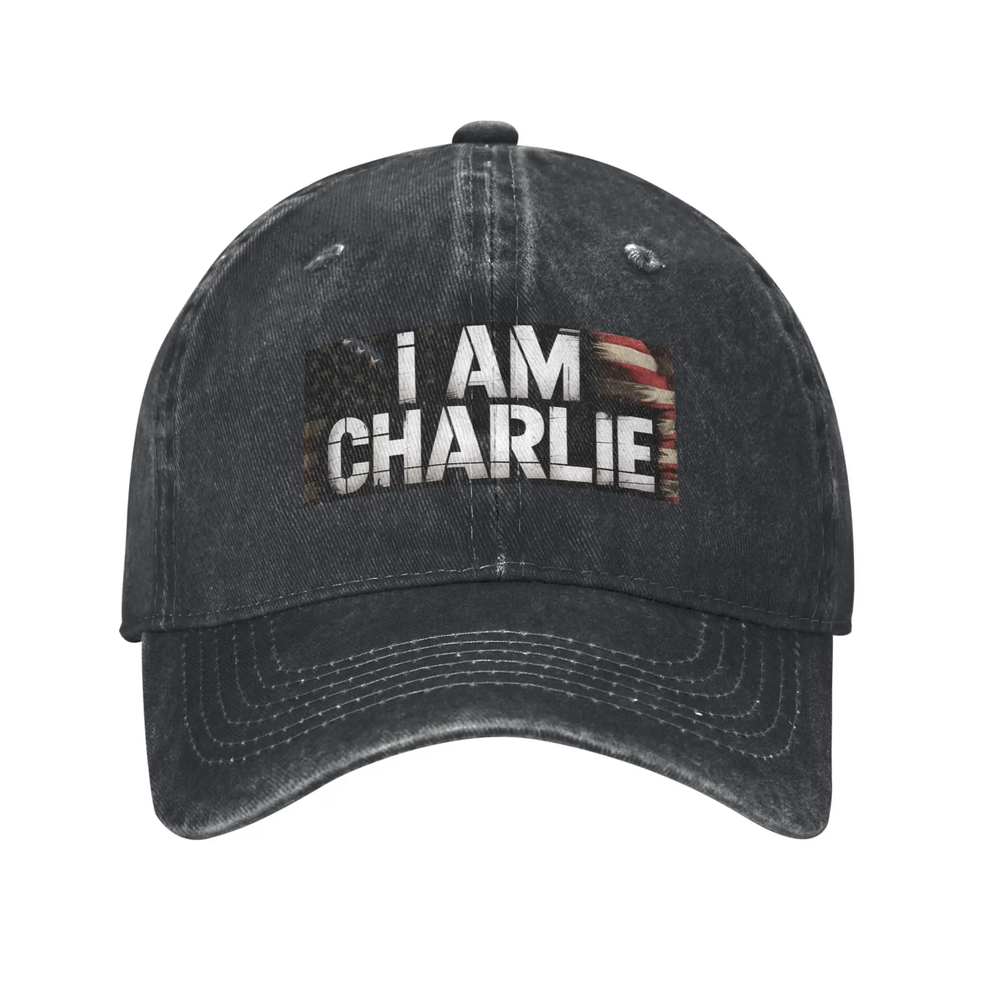 

I Am Charlie Casual Baseball Cap Summer Trucker Hat Adjustable Running Hippie Snapback Cap Female Street Style Baseball Caps