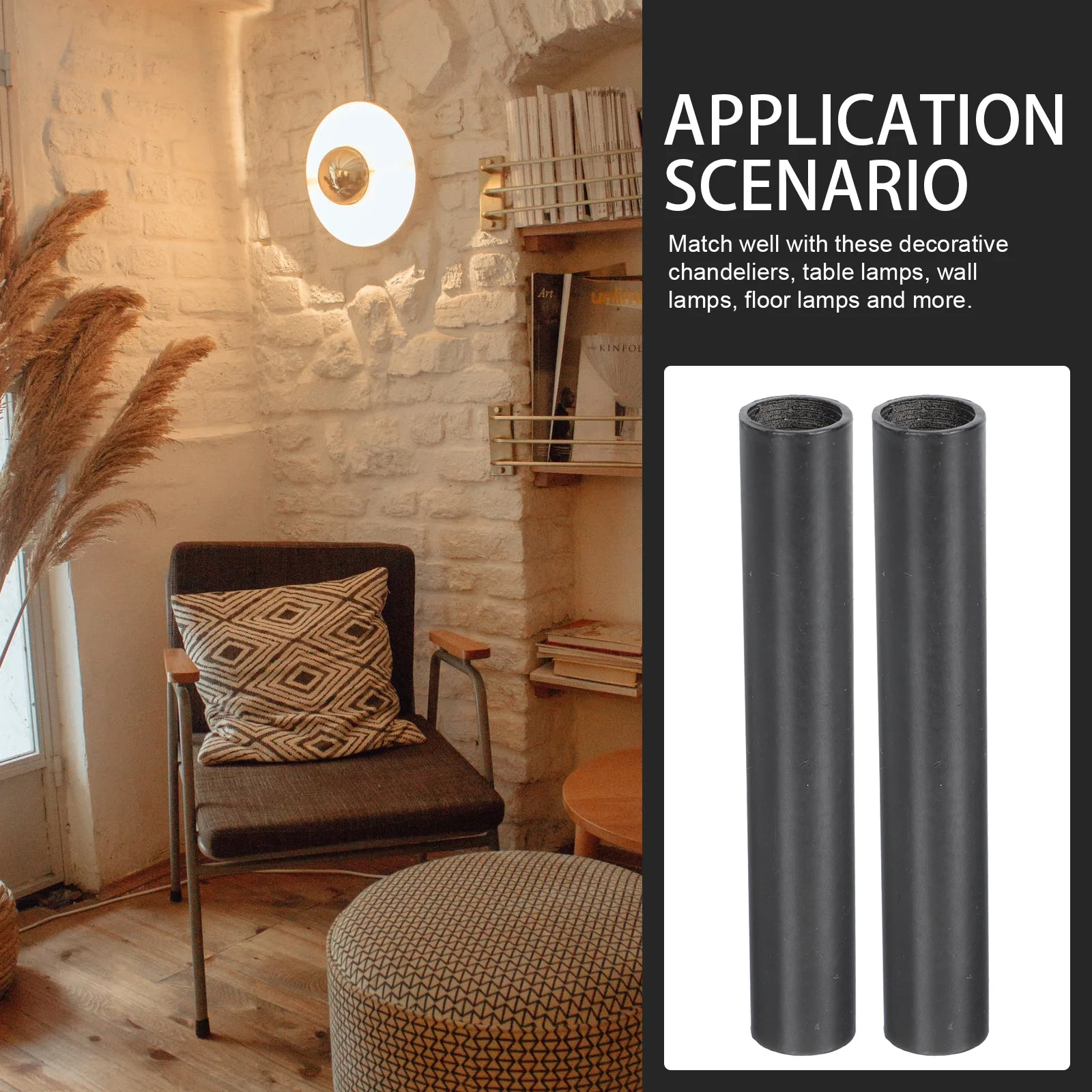 6pcs Cup Connecting Rods Smooth Surface For Chandelier Lamp Diy Home Decor Lighting Fixture Extension Simple