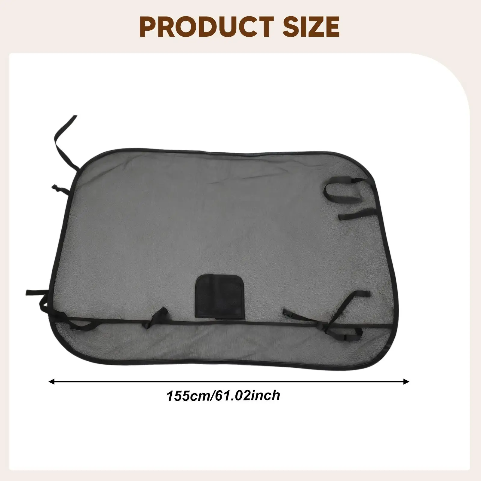 Dog Car Barrier Seat Gate Trunk Barrier Black Net Divider for 2ND Seats & Cargo Area