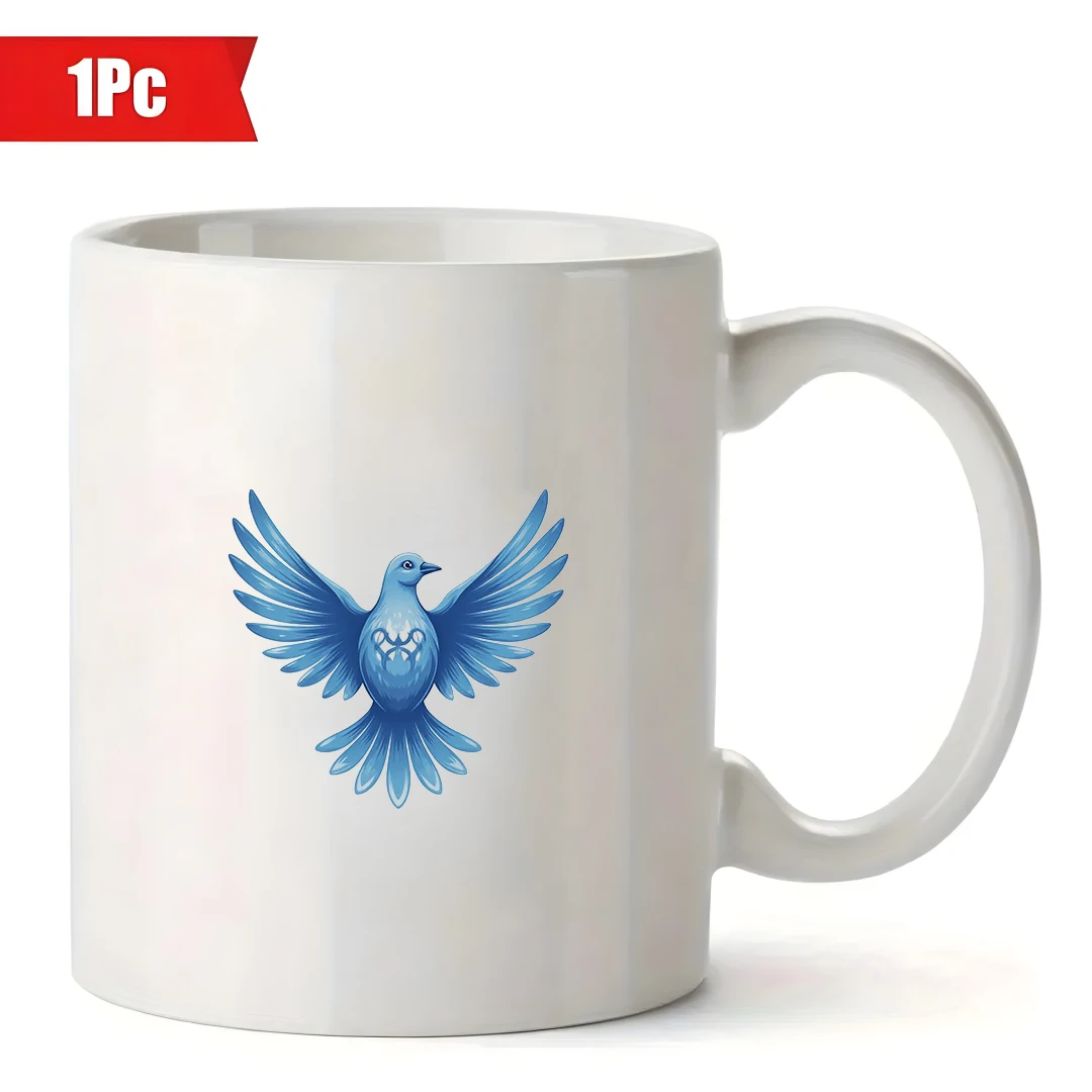 11オンス漫画ブルーピジョンマグ子供用保温ドリンクカップクリスマスホームオフィスギフトカップ