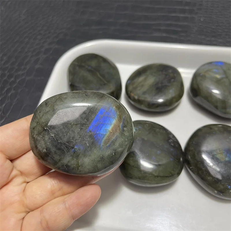 8pcs Natural Labradorite Crystal Tumbled Palm Gem Stone Wholesales Pri9pcs Natural Labradorite Crystal Tumbled Palm Gem Stone ce