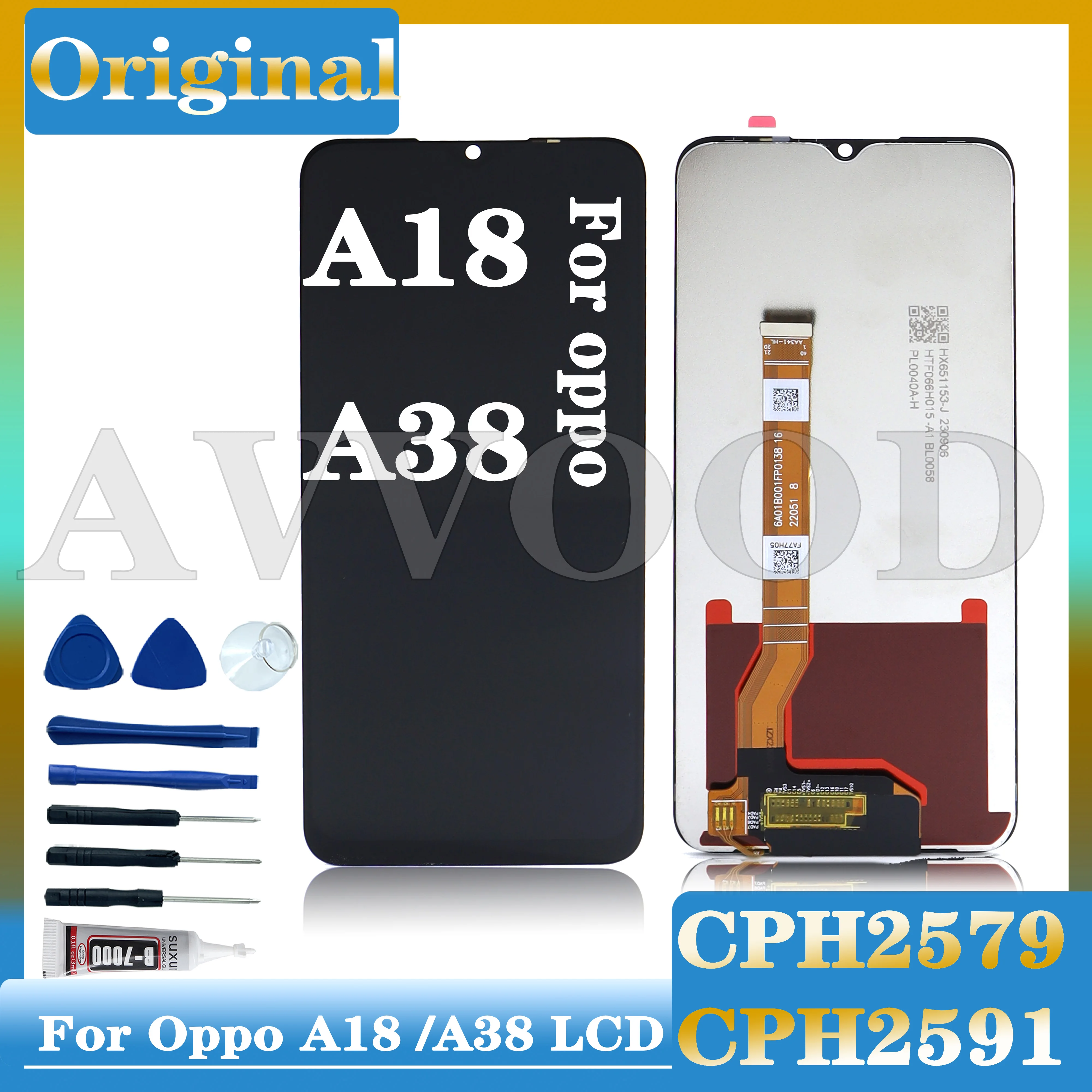 Originale 6.56 ''per Oppo A18 A38 4G Display LCD Touch Screen Digitizer Assembly sostituire le parti per Oppo A38 LCD CPH2469 CPH2579