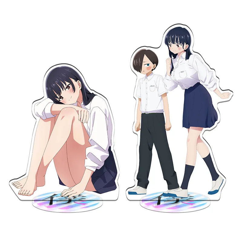 Anime The Dangers In My Heart Acrylic Stand Kyotaro Ichikawa Anna Yamada Action Figures Desk Model Plate Toys Room Decorations