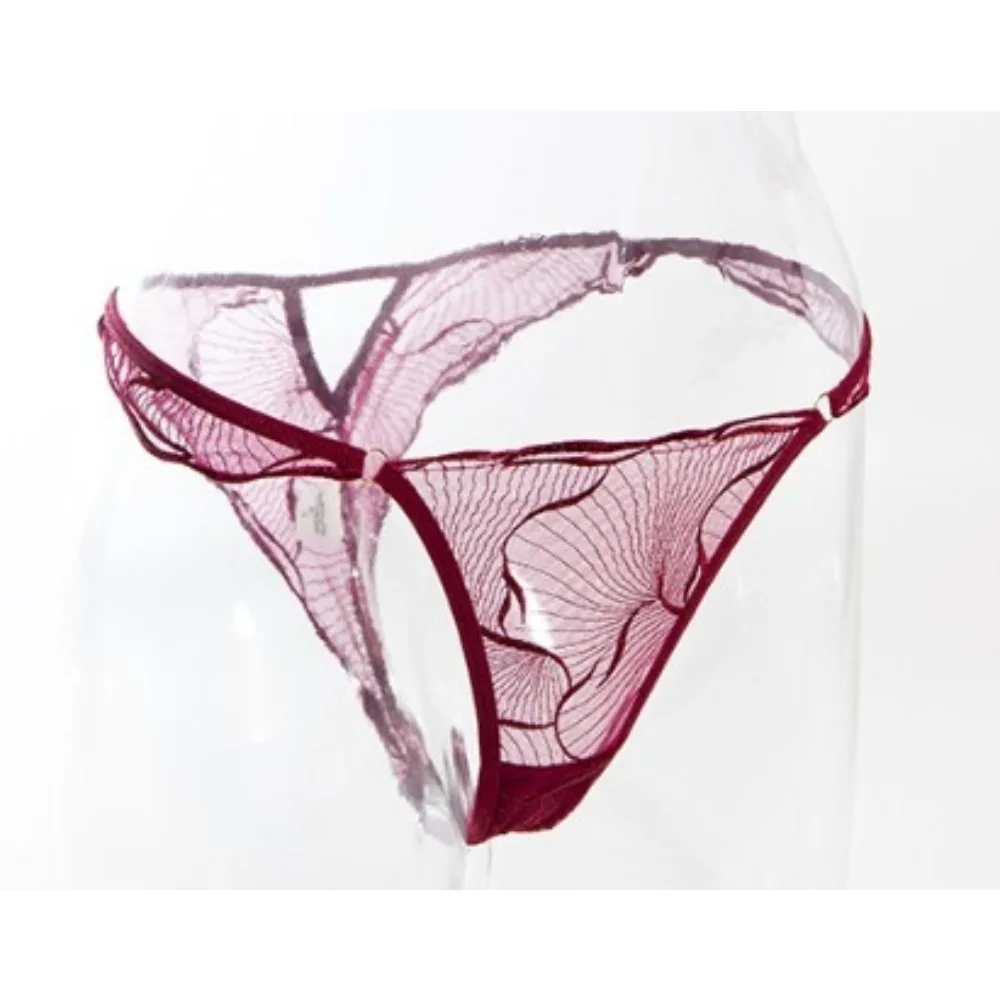 Women Elegant French Lace Bra Set Floral Embroidery Hollow Ultra Thin Cup Minimizer Brassiere Light Sheer Lingerie 32 - 38セクシーな