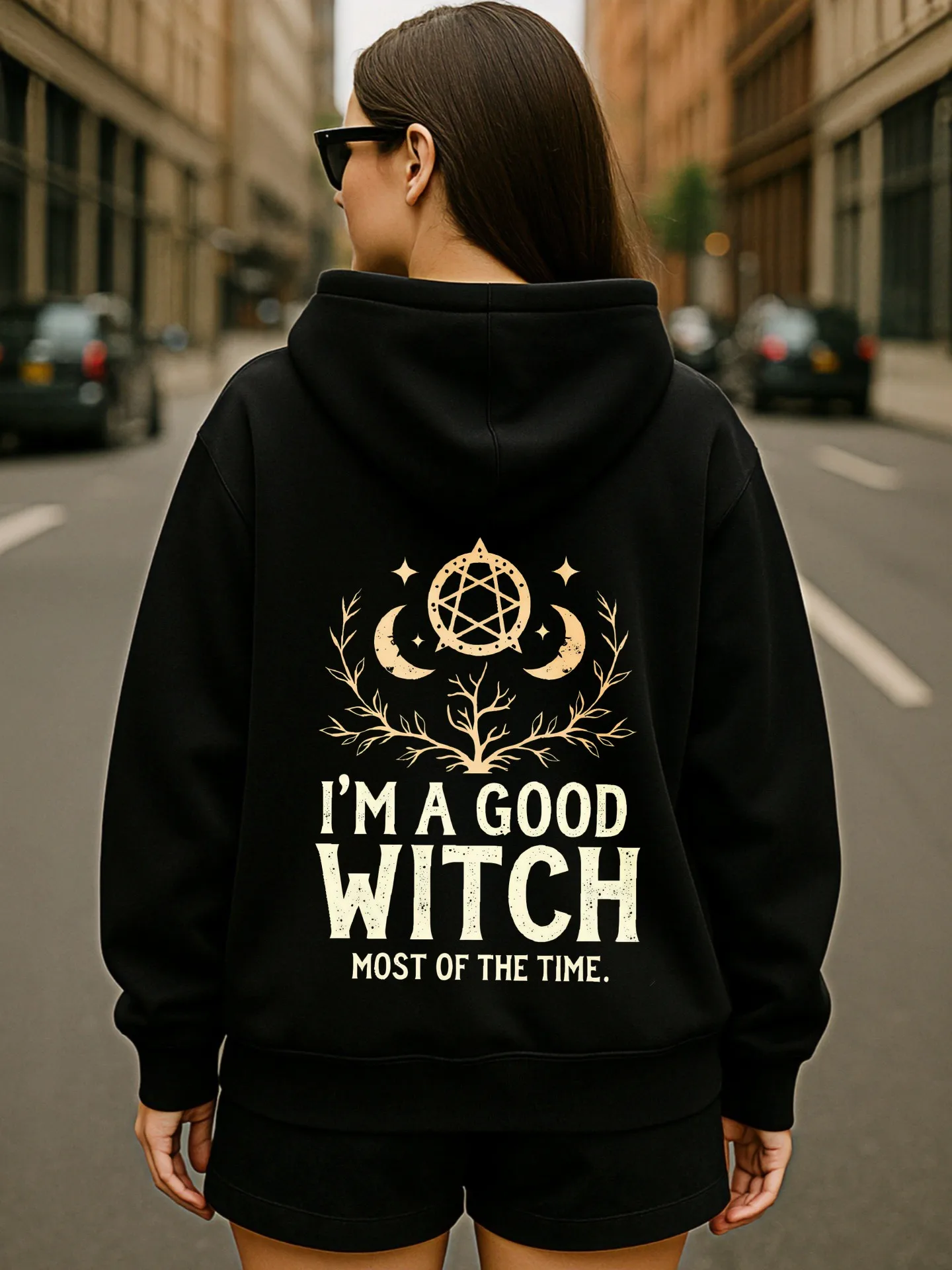 グラフィックパーカー レディース、漫画プリント、カジュアルな美学、柔らかい生地、カジュアルな日常着、ティーン向け