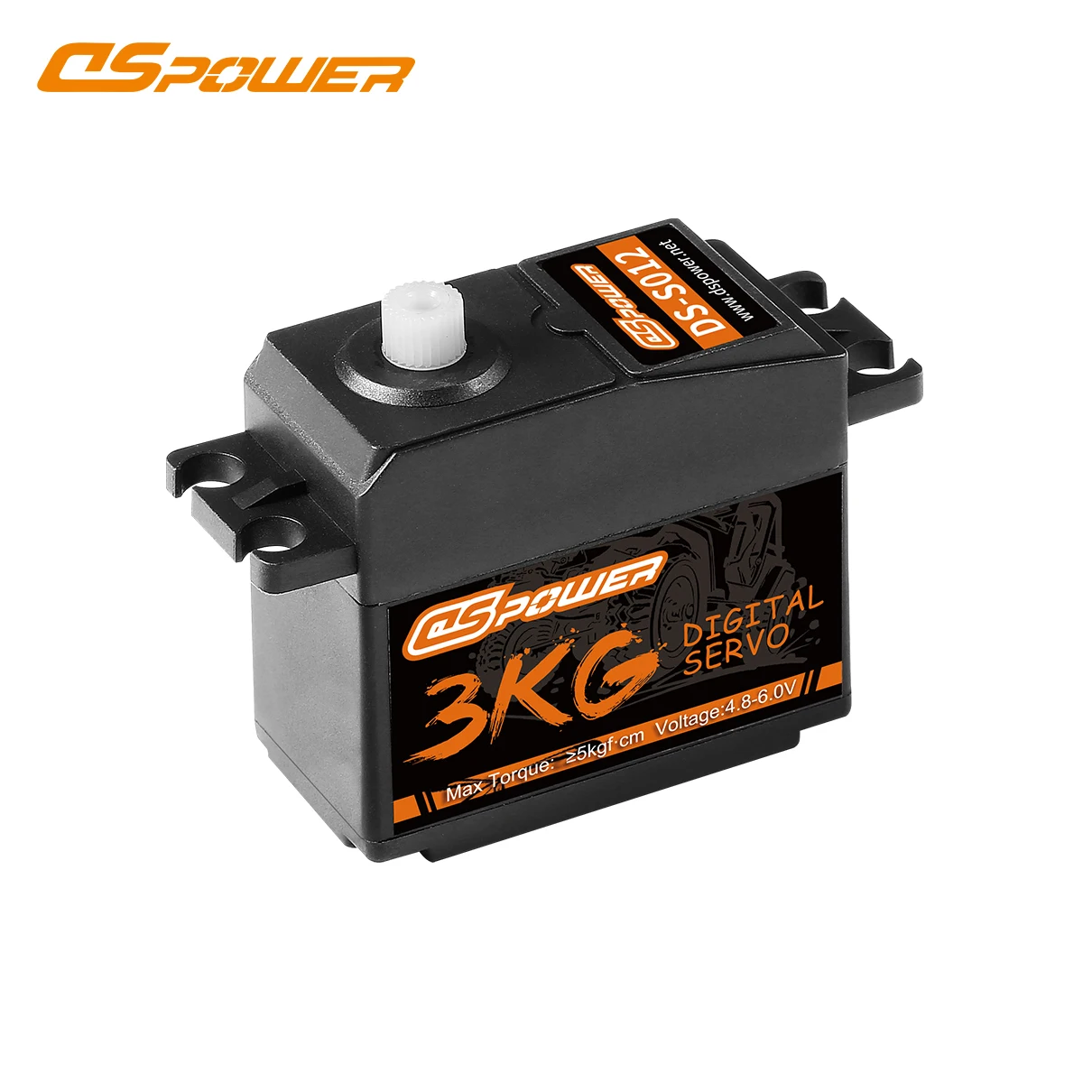 DSpower 3KG Digital Servo Core Motor Waterproof 4.8~6.0V for 1/12