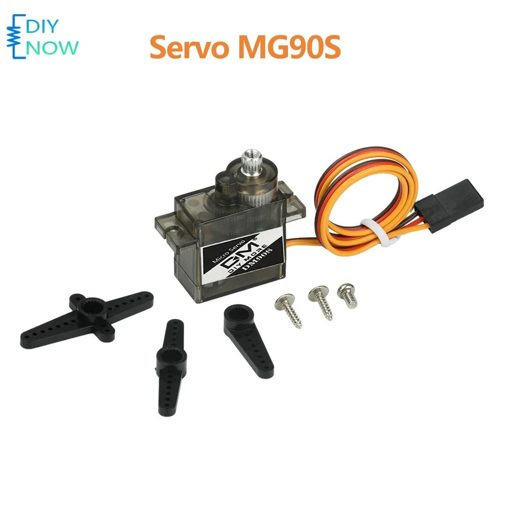 MG90S Micro Servo Motor 12g Mini Metal Gear RC Servo for Robotics Model Aircraft Durable Analog Control