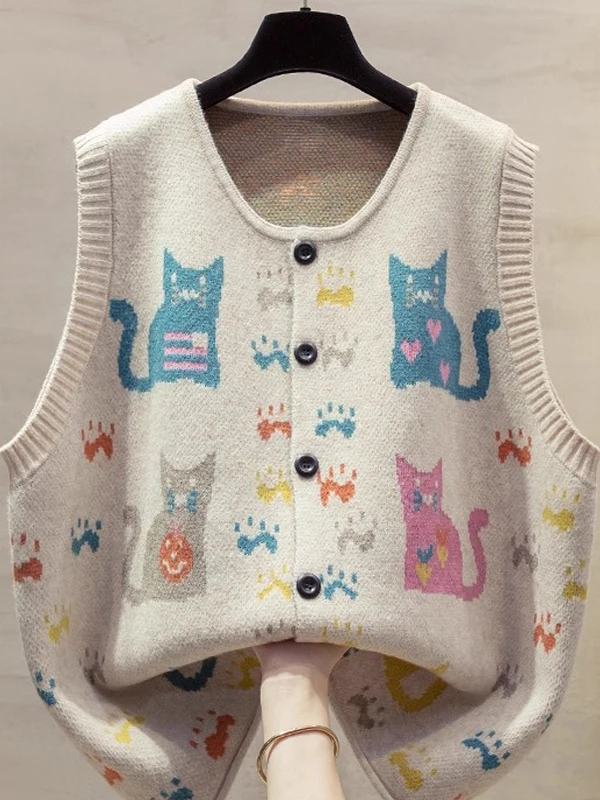 2025, neue Strickweste mit Sle-Muster für Damen, lockere Passform, Svel-runde, offene Strickjacke, trendiges Lagenoberteil