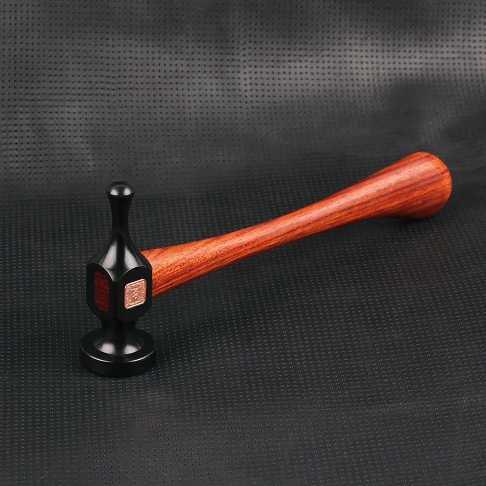 Leather Craft Stitching Hammer Gothic Round Head Mallet Jewelry Making Tool HRC52 55# High Carbon Steel Red Sandalwood Handle