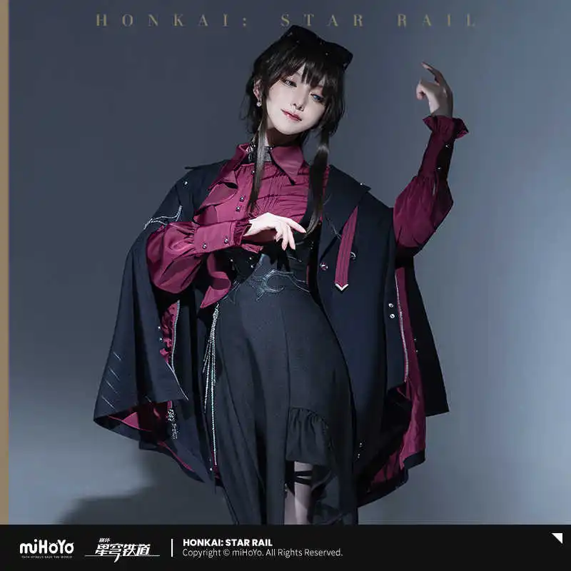 In Stock Honkai Star Rail Official Merch Mihoyo Original Authentic Kafka Theme Impression Cloak Coat Birthday Gift 2025 Hot Sale