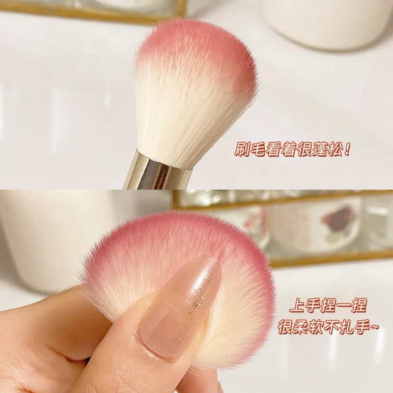 1pcs Blush Brush Stippling Makeup Brush Cosmetic Powder Natural Blooming Blusher Highlighter Contour Brushes