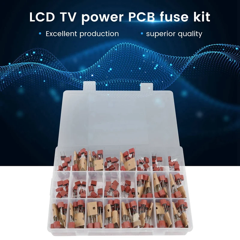 480Pcs 382 392 24 Value Fusible Cylindrical Fuse LCD TV Power Supply PCB Fuse Kit