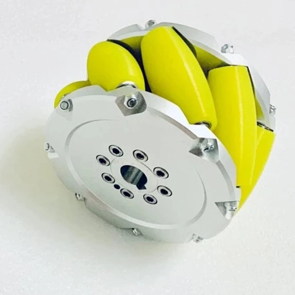

4Inch 100mm Heavy Mecanum Wheels Industrial AGV Omni Wheel 100KG Load Capacity Set of 4 Aluminum Alloy PU Rollers