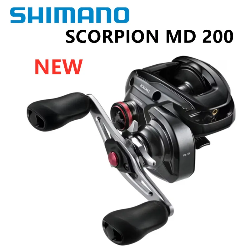 100% Original Baitcasting Fishing Reel 7 +1BB freshwater and saltwater use Shimano Scorpion MD 200XG 201XG 200HG 201HG