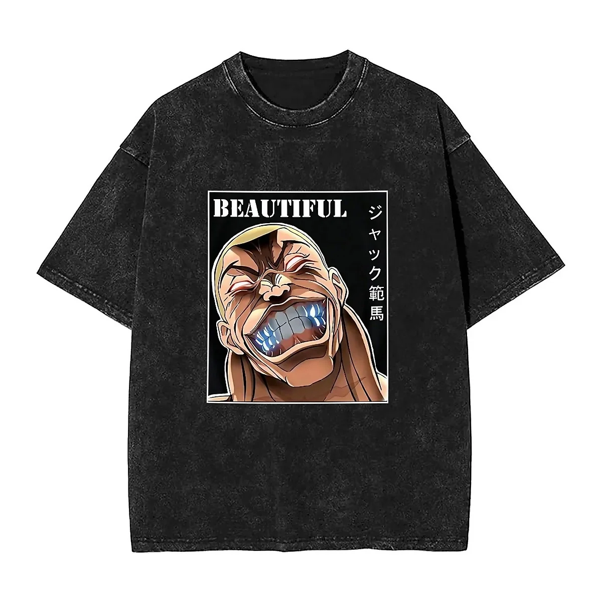 Anime Baki The Grappler T-Shirt Beach Manga Hanma Yujiro Vintage T Shirts 2024 Loose Hip Hop Tshirt For Male Short Sleeve Tees