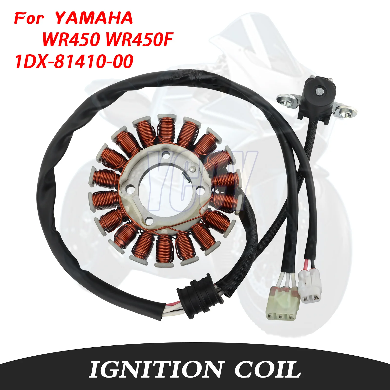 Bobine d'allumage de moto impeccable 1DX-81410-00 pour YAMAHA WR450 WR450F 2012-2015 WR 450 F 1DX8141000 NEUF PIÈCE DE MOTO