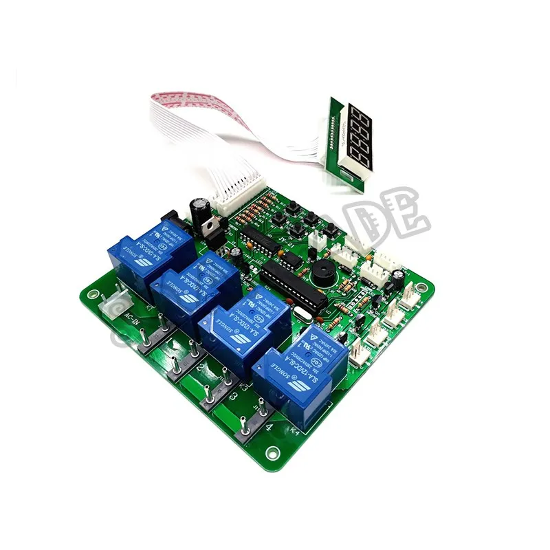 JY 21 4-digitsTimer Board Coin-operated Time Control Card Power Supply for Coin Acceptor Control 4 Devices to Washing Machine