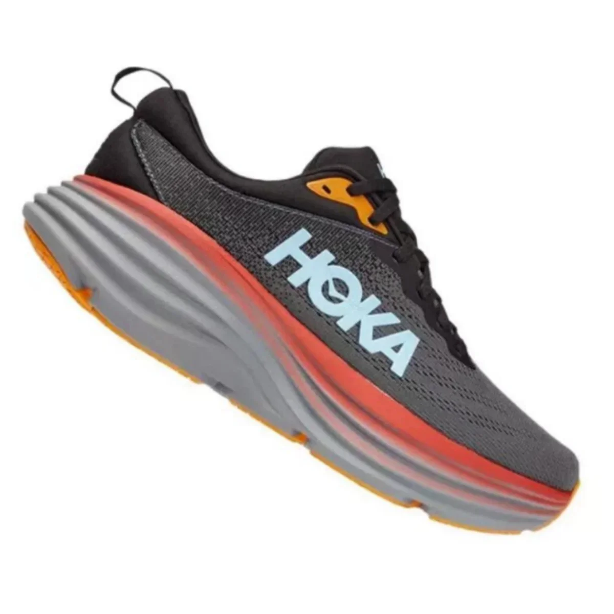 Hoka-男性と女性のための通気性のあるアウトドアスニーカー,オリジナル,bondi 8,ランニングシューズ,クッション