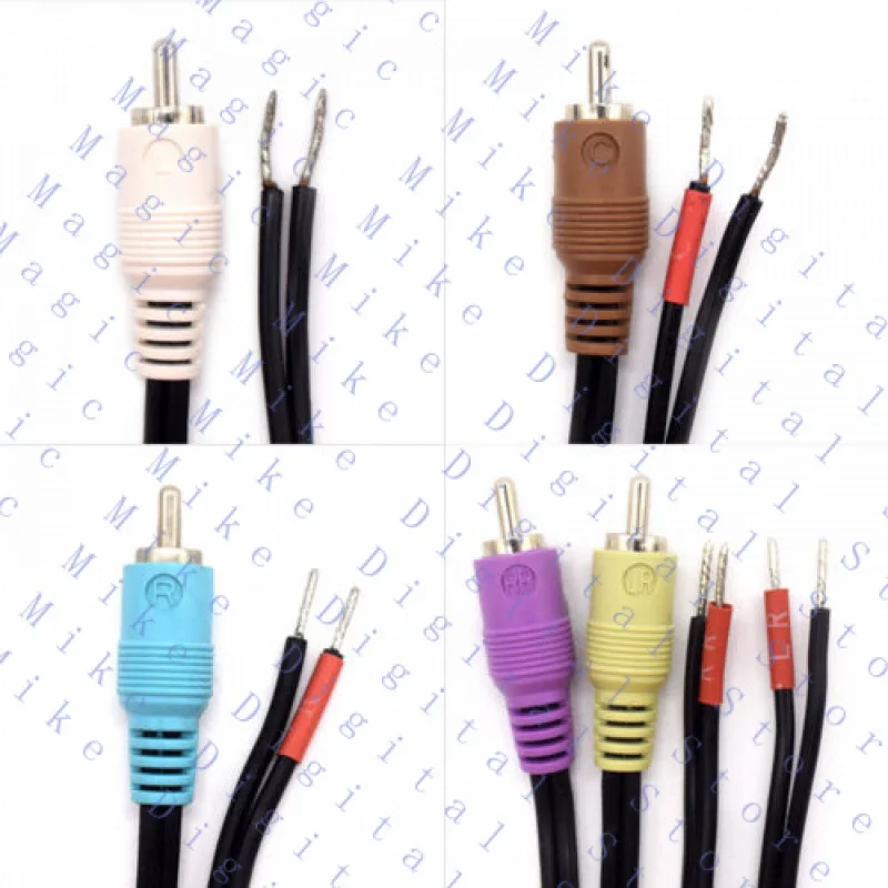 UU  5PCS Bose-Lifestyle 30 / 50 Speaker Wire Cables RCA to Bare 3 Front 2 Rear