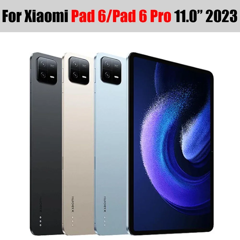 Smat Case For Xiaomi Pad 6 2023 11 inch PU Leather Tri-folding Magnetic Cover Funda For Xiaomi Mi Pad 6 MiPad 6 Pro 2023 Case