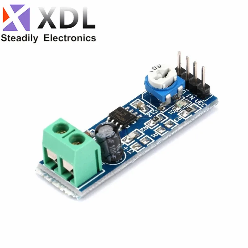 LM386 audio power amplifier module 200 times gain amplifier board mono power amplifier 5V-12V Input